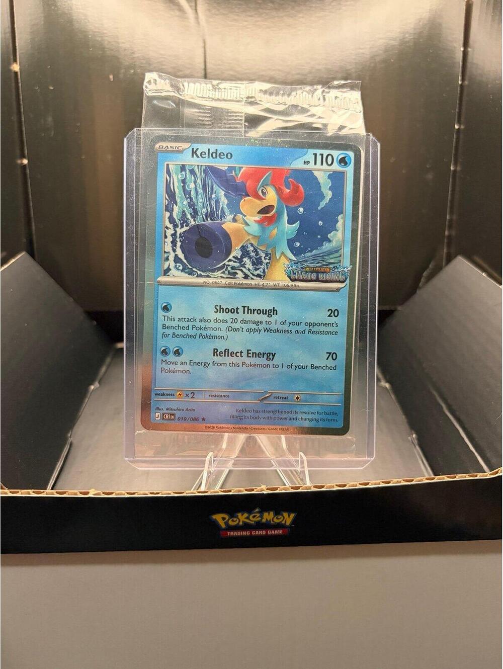 Keldeo Chaos Rising Stamped Promo Card 019/086